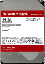 Load image into Gallery viewer, Western Digital 14TB WD Red Pro NAS Internal Hard Drive HDD - 7200 RPM, SATA 6 Gb/s, CMR, 512 MB Cache, 3.5" -WD142KFGX
