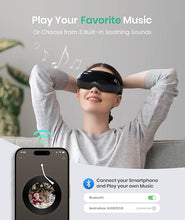 Load image into Gallery viewer, Eye Massager - Christmas Birthday Gifts for Women Men, Heated Eye Massager for Migraines, Relaxation Gifts for Women, Gifts for Mom, Reduce Eye Strain Dry Eye Migraine Relief(Black)