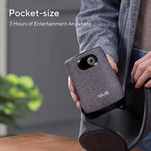 Load image into Gallery viewer, ASUS ZenBeam Latte L1 Portable Wi-Fi Projector- 300 Lumens Projector, Built-in Harman Kardon Bluetooth Speaker, 3 Hours Video Playback, Wireless WiFi Projector, HDMI, USB, Remote Control, AptoideTV