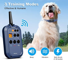 Load image into Gallery viewer, Bousnic Dog Shock Collar with Remote - ¾ Mile Electronic Training Collar for (15-140lbs) Medium Large Dogs, Waterproof Rechargeable Dog E Collar with 3 Modes, Beep, Vibration, Safe Shock(1-16 Levels)