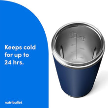 Load image into Gallery viewer, nutribullet Flip Portable Blender with Insulated Cup, Matte Indigo, NBPB50350IND