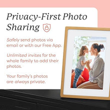 Load image into Gallery viewer, Skylight Digital Picture Frame - WiFi Enabled with Load from Phone Capability, Touch Screen Digital Photo Frame Display - Customizable Gift for Friends and Family - 10 Inch Gold