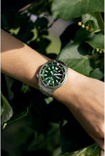 Load image into Gallery viewer, Citizen Men's Eco-Drive Promaster Dive Fugu Automatic Stainless Steel Watch, Luminous, ISO Compliant, Silver/Green Dial