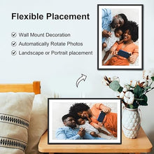 Load image into Gallery viewer, Frameo 15.6 Inch Large Digital Picture Frame WiFi Electronic Smart Digital Photo Frame 32GB 1920 * 1080 IPS Touch Screen Wall Mountable Auto-Rotate iOS Android Easy Setup to Photo or Video Best Gift
