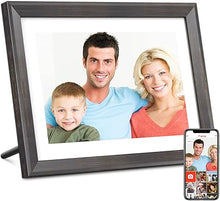 Load image into Gallery viewer, Frameo Digital Picture Frame WiFi 10.1 inch IPS Touch Screen HD Display,16GB Storage, Auto-Rotate,Easy Setup to Share Photos or Videos via Frameo APP