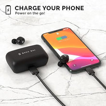 Load image into Gallery viewer, Duet 50 Pro – Sweatproof Wireless Bluetooth Earbuds. 130 Hour Long Battery Life for iPhone, Android. Mini Charging Case, TWS Headphones with Microphone, Gift for Runners