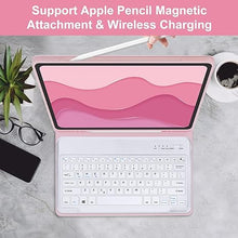 Load image into Gallery viewer, Keyboard Case for iPad Air 13 inch M2 2024 and iPad Pro 12.9 Case with Keyboard 6th/5th/4th/3rd Generation, Magnetic Detachable Wireless Keyboard, Smart Folio Cover with Pencil Holder, Auto Sleep/Wake