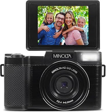 Load image into Gallery viewer, Minolta MND30 30 MP / 2.7K Ultra HD Digital Camera (Black)