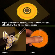 Load image into Gallery viewer, INNÔPLUS Fidget Spinner, Fidget Spinners Cool, Fidget Spinners for Kids, Stress Anxiety ADHD Relief Figets Toy, Fidget Light Up Spinner, Metal Finger Hand Spinner Toy with Luminous Light (Orange)
