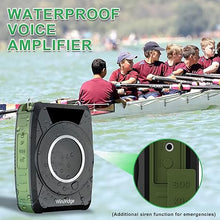 Load image into Gallery viewer, Bluetooth 5.0 Voice Amplifier with UHF Wireless Microphone Headset, Waterproof Personal Speaker & Mic System, 20W Powerful Portable Megaphone PA System for Teachers, Indoor & Outdoor Use (M802)
