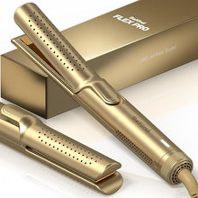 Load image into Gallery viewer, BeKind Flex 2-in-1 360° Hair Styler Flat Iron, Hair Straightener and Curler for All Styles, Floating Plates Design, Airflex Lower Temp for Better Styling, Gift for Girls and Women - Golden