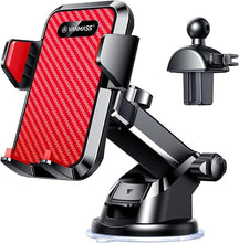 Load image into Gallery viewer, VANMASS ?2023 Strongest & Military-Grade? Car Phone Mount ?Patent & Safety? Ultimate Cell Phone Holder Best Handsfree Stand for Dash Windshield Vent for iPhone 15 Pro Max 14 13 Android & Truck, Red