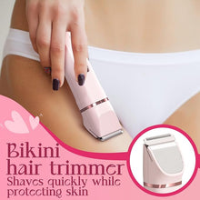Load image into Gallery viewer, Bikini Trimmer for Women - Painless Electric Razors for Silk Skin,Cordless Body Shaver for Trip,Replaceable Lady Facial Razor, IPX7 Waterproof&Easy Cleaning, Ceramic Blade, USB Charge Dock Pink