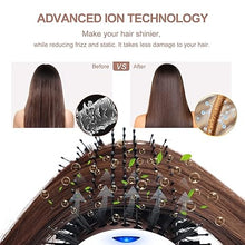 Load image into Gallery viewer, One Step Dryer & Volumizing Hot Air Brush, Blow Dryer, Ceramic Straightener, Curler & Hot Comb 4 in 1 Salon Ionic Hair Styling Tools, White