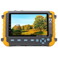 Load image into Gallery viewer, 5 Inch CCTV Tester, 8MP VGA Input Analog Video Monitor AHD TVI CVI Camera Tester with UTP Cable Test Professional Network Cable Tester Ethernet Wire Tracer for Home Industrial