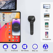 Load image into Gallery viewer, Bluetooth Wireless Barcode Scanner Versatile 3-in-1 (2.4Ghz Bluetooth6.0 Wireless+USB 2.0 Wired) Rechargeable symcode 1D Laser Barcode Reader USB Handheld Bar Code Scanner Wireless Barcode Reader