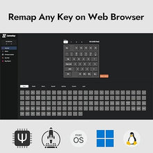 Load image into Gallery viewer, X0 One Handed Gaming Keyboard, 35 Keys North-Facing Red Backlit Wired QMK Keypad, Silicone Palm Rest, Shine-Through Double-Shot Keycaps with Linear Red Mechanical Switch for Windows/Linux