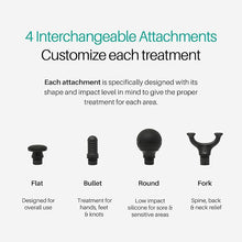 Load image into Gallery viewer, Ekrin Athletics Bantam Mini Massage Gun - Compact Deep Tissue Muscle Massager with Adjustable Speeds & 4 Attachments - Long Battery Life, Lightweight, Travel Friendly