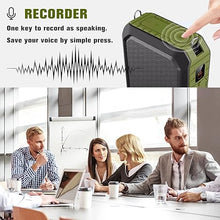 Load image into Gallery viewer, SHIDU Voice Amplifier, 18W Portable Megaphone PA System Speaker with Wired Micophone Headset, IPX5 Waterproof & Built-in Rechargeable 4400mAh Battery for Teacher Tour Guide Meeting Speech (Green)