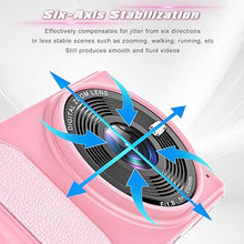 Load image into Gallery viewer, 4K Digital Camera, 64MP Compact Camera with Autofocus, Digital Point and Shoot Camera with Anti-Shake, 16X Zoom Small Travel Digital Camera, 32GB Card, 2 Batteries for Beginners and Teens(Pink)