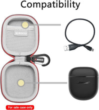Load image into Gallery viewer, RLSOCO Hard Case for Bose QuietComfort Ultra/QuietComfort Earbuds II/Earbuds 2 Wireless Noise Cancelling Earbuds (Black)