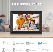 Load image into Gallery viewer, Digital Picture Frame WiFi 10.1 Inch Smart Digital Photo Frame with 1280x800 IPS HD Touch Screen, Auto-Rotate and Slideshow, Easy Setup to Share Photos or Videos Remotely via App from Anywhere