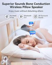 Load image into Gallery viewer, Pillow Speaker, Under Pillow Speaker Bluetooth for Sleeping - Bone Conduction, Three Timers, Six Nature Sounds- Portable White Noise Sound Machine for Travel, Office Privacy, Adults, Baby