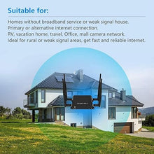 Load image into Gallery viewer, 4G LTE Router, 300 Mbps Cat4 Wireless Wi-Fi Router, with Industrial Grade Metal Case/Detachable External Antennas/SIM Card Slot Unlocked/USB Port, WE826-T