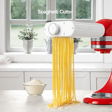 Load image into Gallery viewer, ANTREE 3-1 Pasta Maker Attachment for KitchenAid includes Pasta Sheet Roller attachment & Spaghetti Cutter & Fettuccine Cutter attachment, Easy to use and clean with Pasta Drying Rack & Cleaning Brush