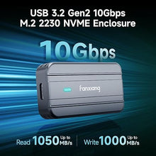 Load image into Gallery viewer, fanxiang SSD Enclosure, USB 3.2 Gen 2 (10 Gbps), M.2 NVMe PCIe to USB Adapter/Reader, Solid State Drive External Enclosure, Supports M and B&M Keys and Size 2230 SSDs, NVMe Enclosure, MP83