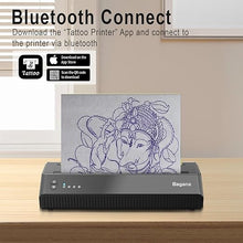 Load image into Gallery viewer, Bagana Tattoo Stencil Printer Thermal Bluetooth Temporary Tattoo Transfer Printer Wireless Tattoo Machine Kit Compatible with Smartphone & Pc