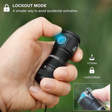 Load image into Gallery viewer, sofirn LED Small Flashlight USB C Rechargeable, SC13 Bright 1300 Lumens EDC Keychain Flashlights with IPX8 Waterproof, Portable Key Ring Mini Flash Light for Everyday Carry Camping Hiking