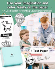 Load image into Gallery viewer, Phomemo Sticker Printer- Mini Printer M02 Portable Thermal Printer Sticker Maker Inkless Pocket Printer Bluetooth Photo Printer for Learning Assistance, Study Notes, Journal, Fun, Work, Receipts