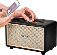 Load image into Gallery viewer, Home Speaker with Premium Audio | Rich Bass, Rotary Dial for Volume Control | Toggle Switch, Wireless Bluetooth & 3.5mm Aux Input for Turntable | Record Player, AC Powered (Upgraded Version)