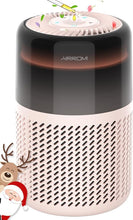 Load image into Gallery viewer, AIRROMI Air Purifier for Bedroom Home,HEPA Filter,Covers Upto 549 Ft²,Quiet 360°intake Air Cleaner with Fragrance ponge for Better Sleep,Night Light,Filters Smoke,Pet Dander,Allergies,Dust,A2005 Beige