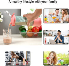 Load image into Gallery viewer, Nikice Portable Blender, Personal Blender for Shakes and Smoothies, 20 Oz BPA Free Cup, Waterproof Blender with USB Rechargeable can crushes ice (Pink)