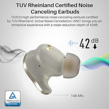Load image into Gallery viewer, TOZO Golden X1 Wireless Earbuds Balanced Armature Driver and Hybrid Dynamic Driver, Bluetooth Headphones OrigX Pro, LDAC & Hi-Res Audio Wireless, Noise Cancellation Headset Champagne
