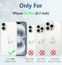 Load image into Gallery viewer, FNTCASE for iPhone 16 Plus Case: Military Grade Drop Proof Protection Mobile Cover with Kickstand | Matte Textured Rugged Shockproof TPU | Protective Sturdy Phone Case - 6.7 inch Green