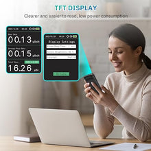 Load image into Gallery viewer, LifeBasis Geiger Counter Nuclear Radiation Detector, Radiation Dosimeter with TFT Display and Smart Alert Rechargeable Beta Gamma X-ray Radiation Monitor - with Lanyard and Bracket, Gloss Black