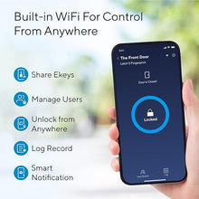 Load image into Gallery viewer, ULTRALOQ Latch 5 World's First Built-in WiFi Smart Lock with NFC, 5-in-1 Keyless Entry Door Lock with App Control, Smart Door Handle Lock with Touch Digital Keypad, Satin Nickel