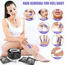 Load image into Gallery viewer, Waxing Kit - Wax Warmer for Hair Removal, Hard Wax Beans for Full Body, Legs, Face, Eyebrows, Bikini, Brazilian Waxing for Women Men