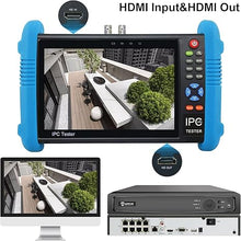 Load image into Gallery viewer, Anpviz IP Camera Tester CCTV Tester, 7 Inch Touch Screen H.265 4K AHD, TVI, CVI & CVBS Analog Camera RJ45 Cable with PoE/IP Discovery/HDMI in & Out/Built in WiFi/RS485 PTZ Control (IPC-9800ADH Plus)
