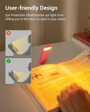 Load image into Gallery viewer, DEWENWILS Book Reading Light, USB Rechargeable Booklight for Reading in Bed, LED Clip On Book Lights for Kids, Bookworms, Blue Light Blocking, 4 Brightness Adjustable for Eye Care (Pink)