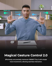 Load image into Gallery viewer, OBSBOT Tiny 2 Webcam 4K Voice Control PTZ, AI Tracking Multi-Mode & Auto Focus, Web Camera with 1/1.5" Sensor, Gesture Control, 60 FPS, HDR Light Correction, Webcam for PC, Streaming, Meeting, etc.