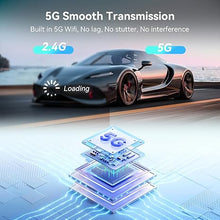 Load image into Gallery viewer, Wireless HDMI Transmitter and Receiver 2.4G/5G, Plug and Play Portable Wireless Display Adapter HDMI Extender for Streaming Video and Audio to TV/Monitor/Projector from Laptop/PC, 100FT/30M