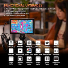 Load image into Gallery viewer, FEELWORLD P6X 5.5 inch 1000nit Aluminium Camera Field DSLR Monitor with F750 4400mAh Battery and Bag Touchscreen High Brightness Portable Waveform HDR 4K HDMI Input and Output 3D LUT Out Weight 249g