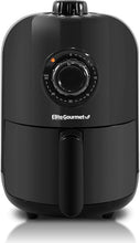 Load image into Gallery viewer, Elite Gourmet EAF-1121X Personal 1.1 Qt. Compact Space Saving Electric Hot Air Fryer Oil-Less Healthy Cooker, Timer & Temperature Controls, 1000W Black