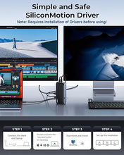 Load image into Gallery viewer, USB C Docking Station Dual Monitor for MacBook Pro/Air, 13-in-1 Triple 4K Display Laptop USB-C Hub, Type C Dock with 3 * 4K HDMI, PD3.0, 7 USB, RJ45, 3.5mm Audio