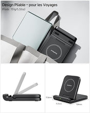 Load image into Gallery viewer, Wireless Charger for Samsung Z Flip 6, SwanScout 501S, Foldable Fast Wireless Charging Stand for Galaxy Z Flip 6/5/4/3, Charging Station for Samsung Z Flip Series/Razr+(No Adapter)