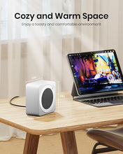 Load image into Gallery viewer, Gaiatop Mini Space Heater, Lightweight PTC Ceramic Fast Heating 500W Energy Efficient for Indoor Use, Overheating & 45° Tip-Over Protection, Portable Desk Electric Heaters for Office Home White